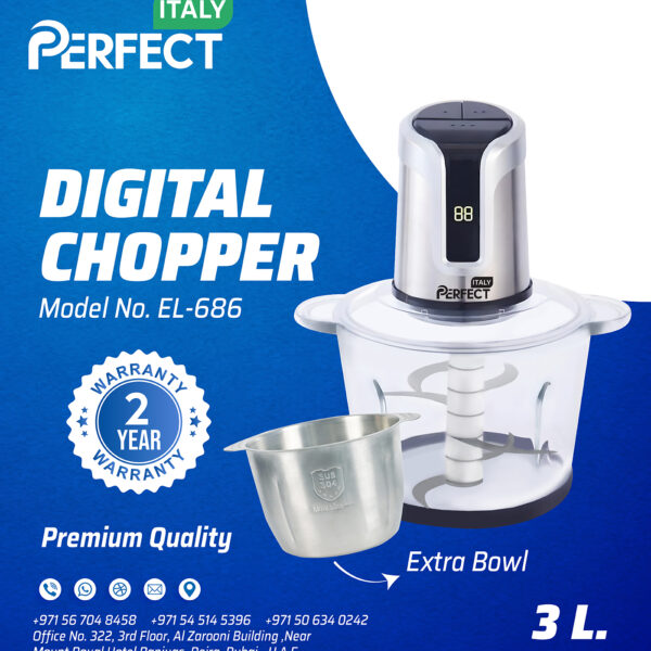 Perfect Italy Digital Food Chopper Model - EL-686