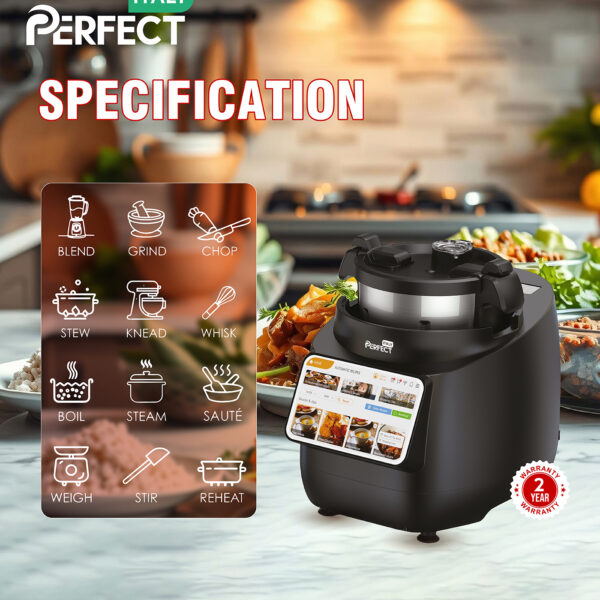 Perfect Italy Robotic Air Fryer & Robotic cooker – Model CK-5037